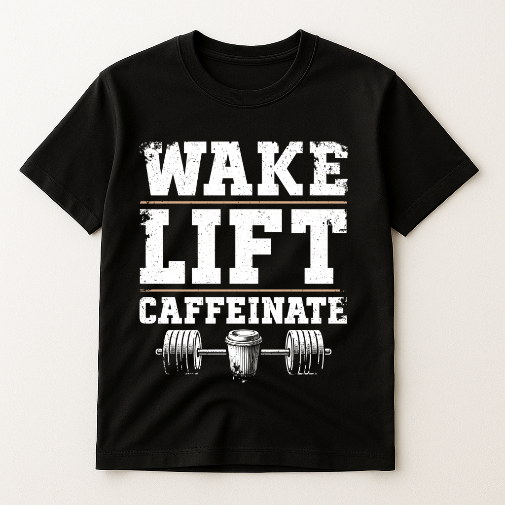 WAKE LIFT CAFFEINATE T-SHIRT