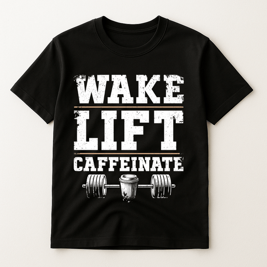 WAKE LIFT CAFFEINATE T-SHIRT