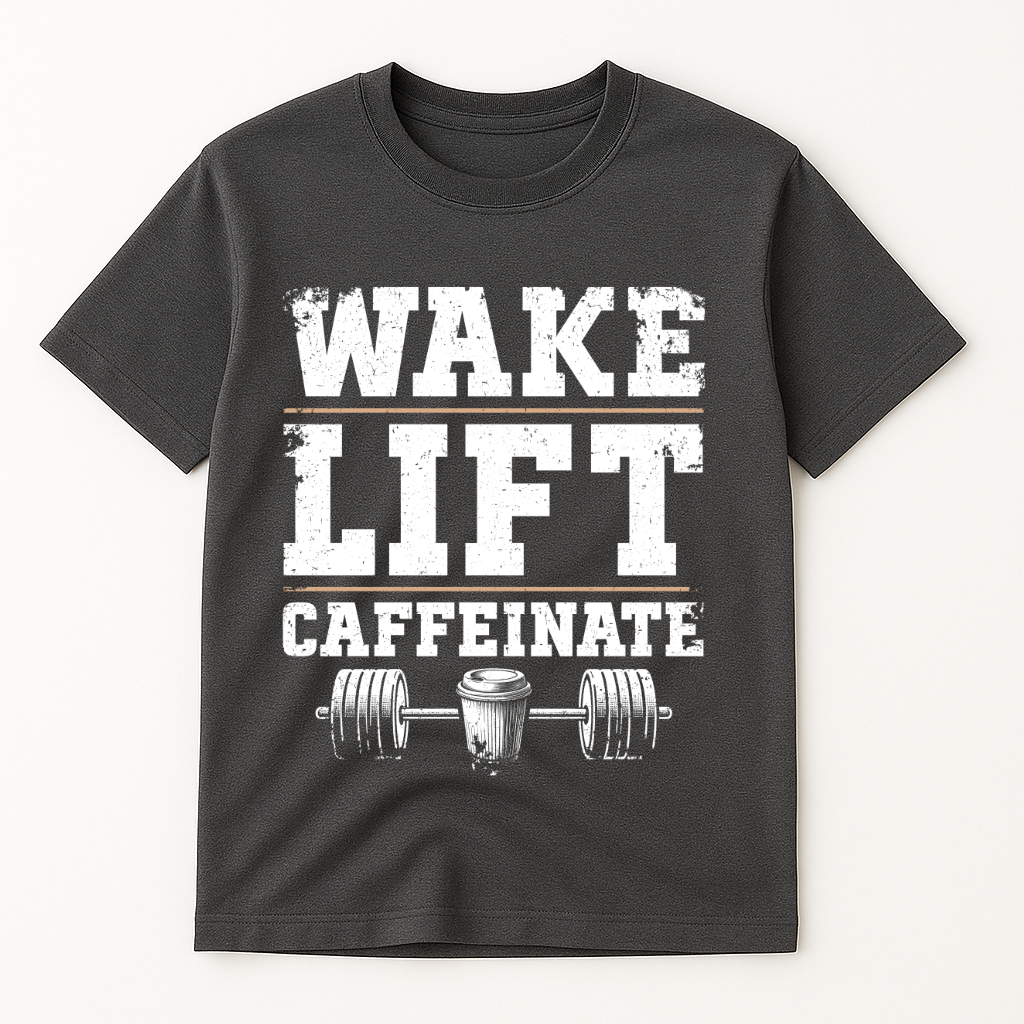 WAKE LIFT CAFFEINATE T-SHIRT