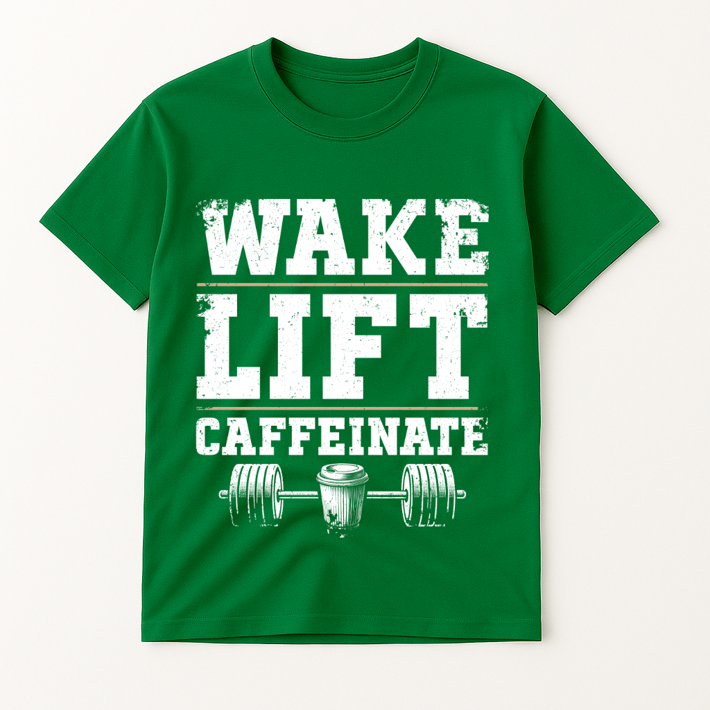 WAKE LIFT CAFFEINATE T-SHIRT