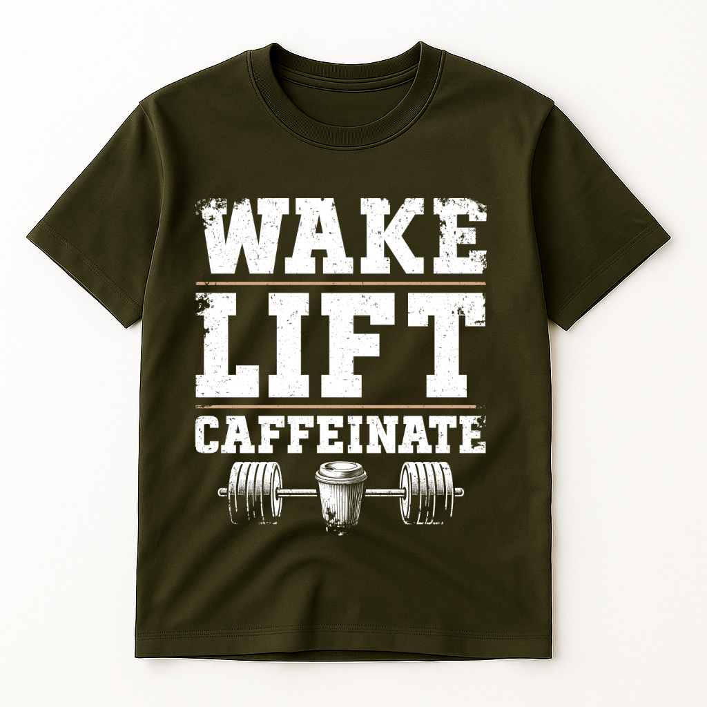 WAKE LIFT CAFFEINATE T-SHIRT