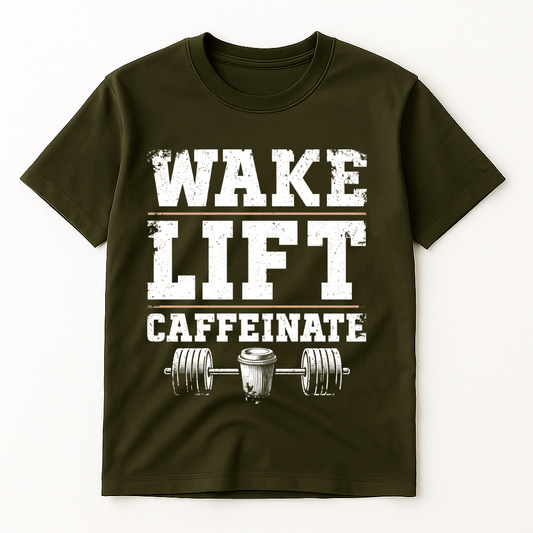 WAKE LIFT CAFFEINATE T-SHIRT