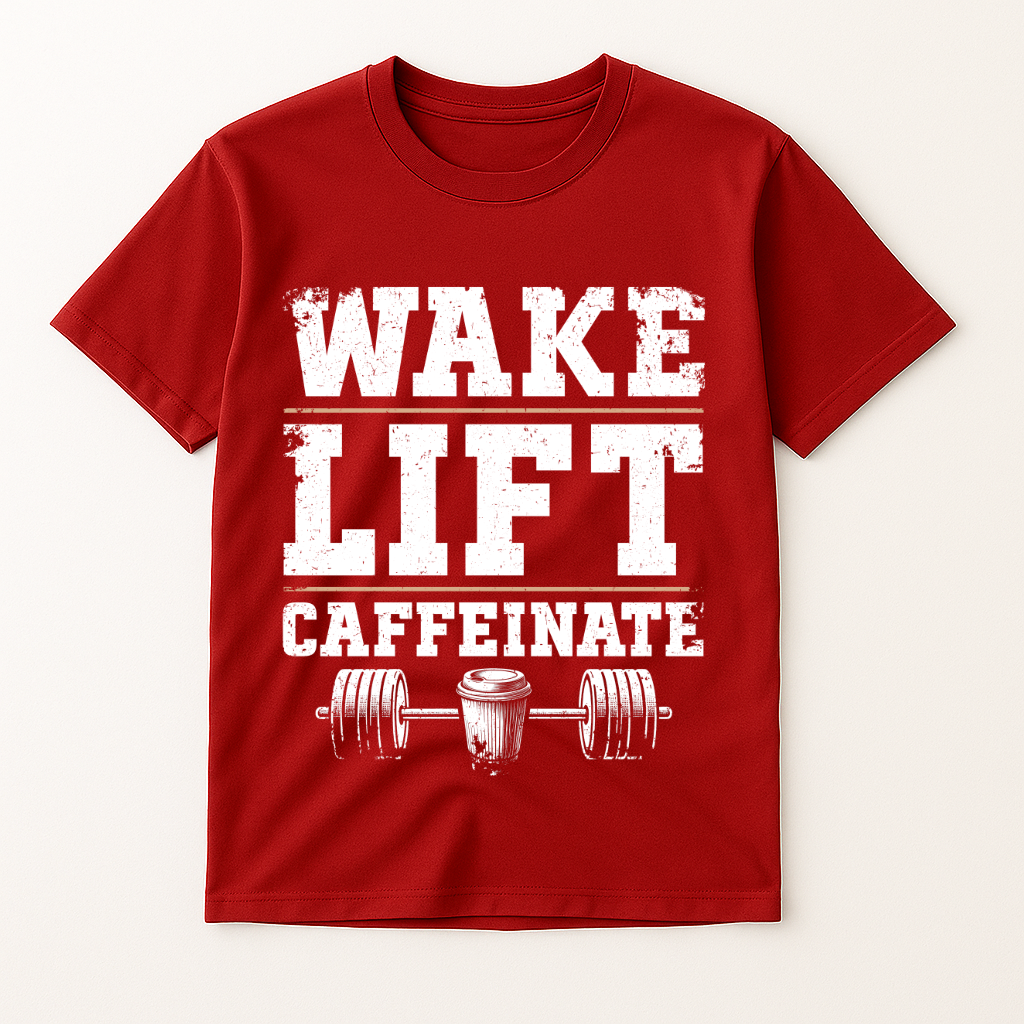 WAKE LIFT CAFFEINATE T-SHIRT
