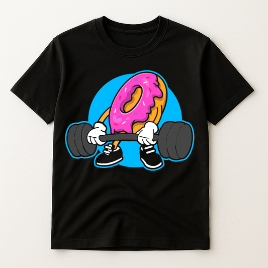 DONUT WEIGHTLIFTING T-SHIRT