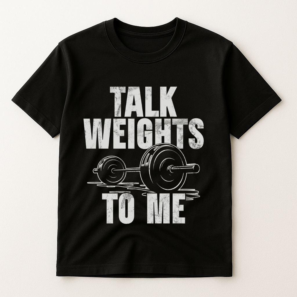 TALK WEIGTHS TO ME T-SHIRT