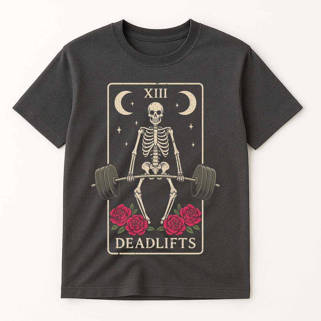 DEADLIFTS TAROT CARD T-SHIRT