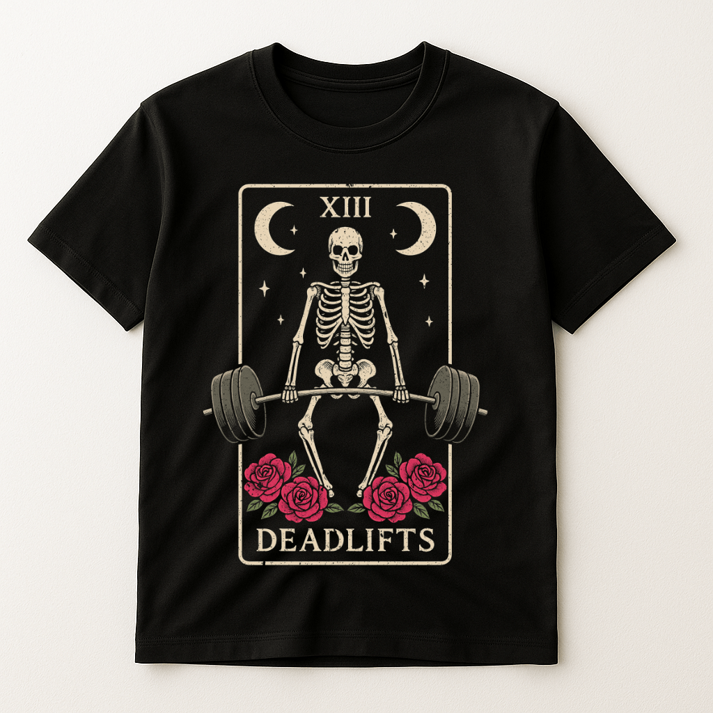 DEADLIFTS TAROT CARD T-SHIRT