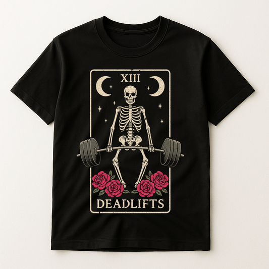 DEADLIFTS TAROT CARD T-SHIRT