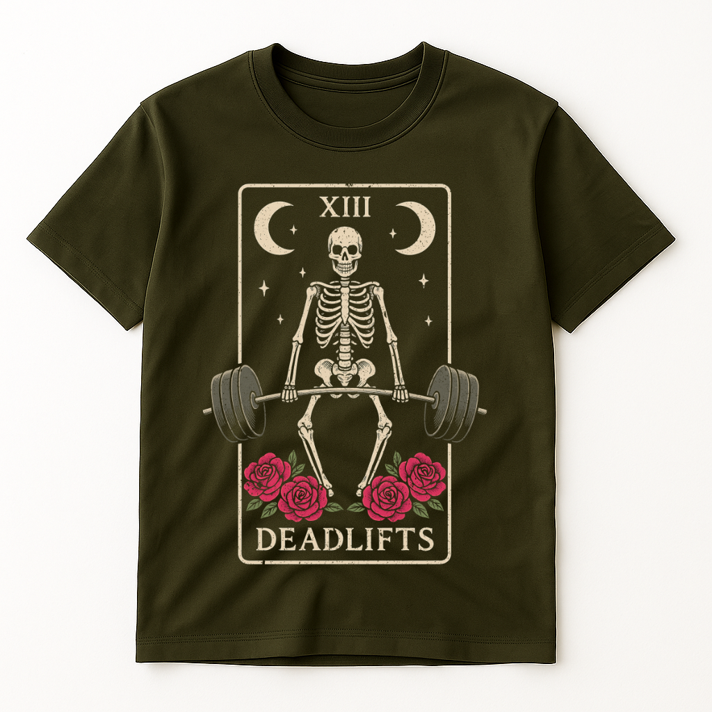 DEADLIFTS TAROT CARD T-SHIRT