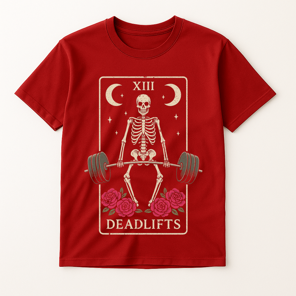 DEADLIFTS TAROT CARD T-SHIRT