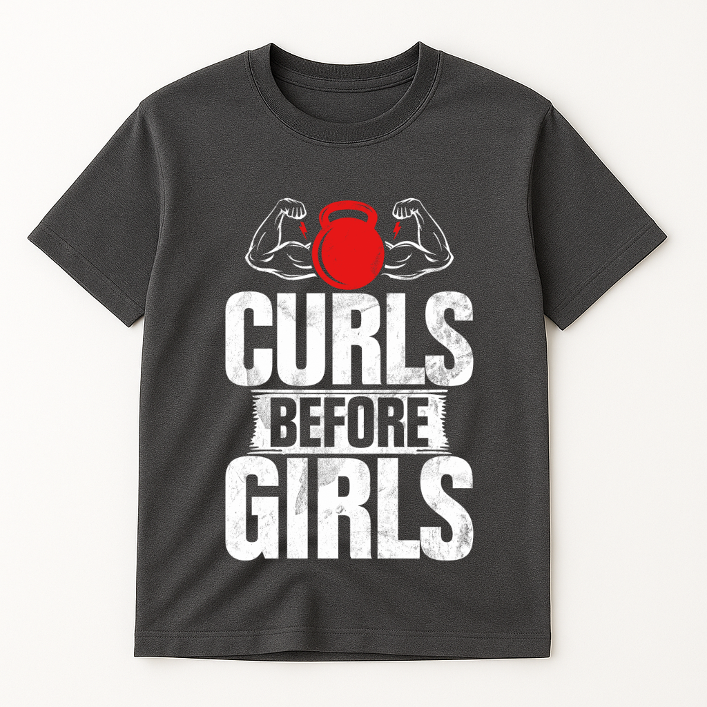 CURLS BEFORE GIRLS T-SHIRT
