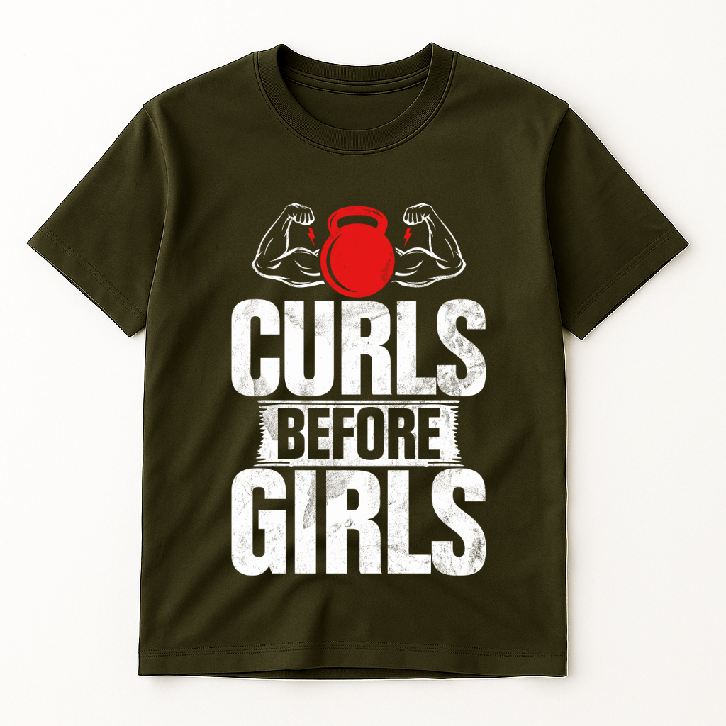 CURLS BEFORE GIRLS T-SHIRT