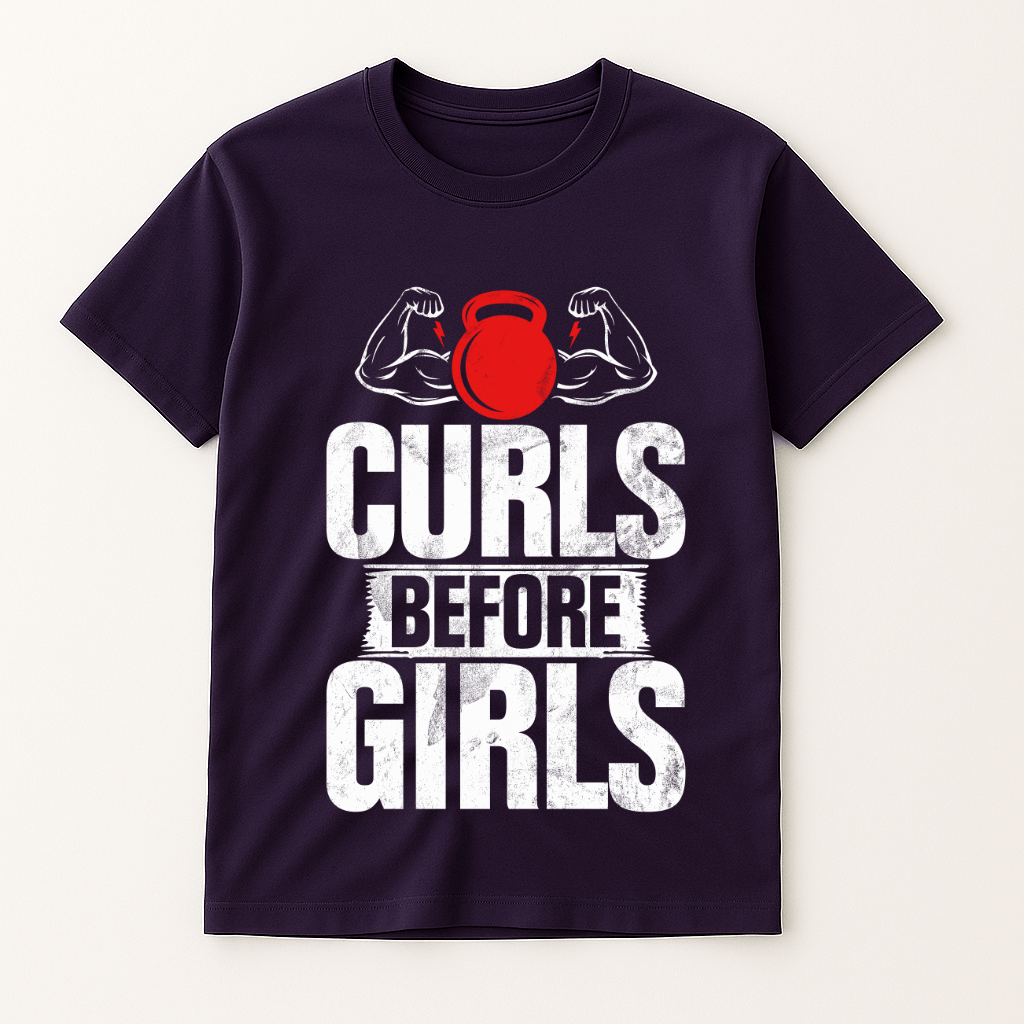 CURLS BEFORE GIRLS T-SHIRT