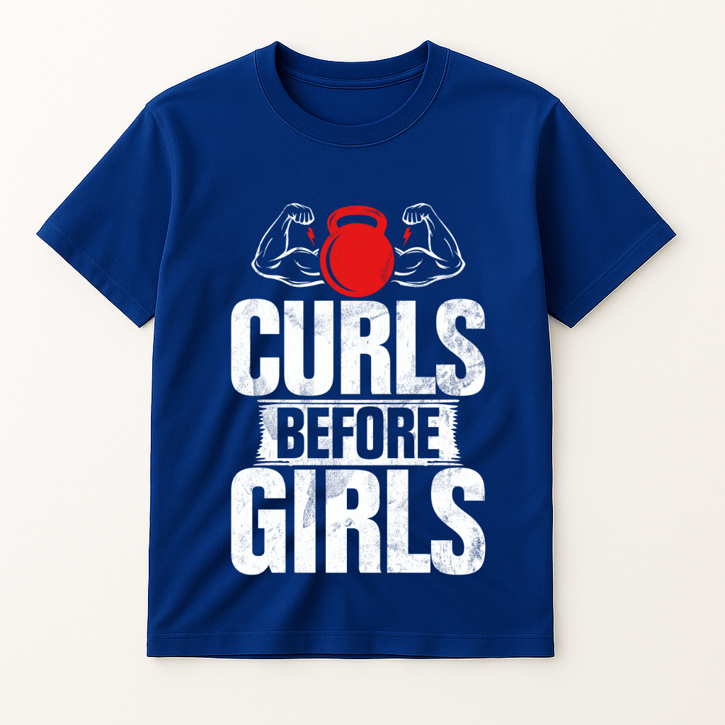 CURLS BEFORE GIRLS T-SHIRT