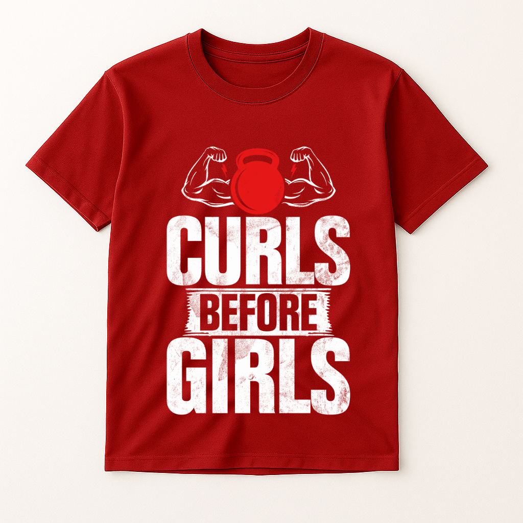 CURLS BEFORE GIRLS T-SHIRT