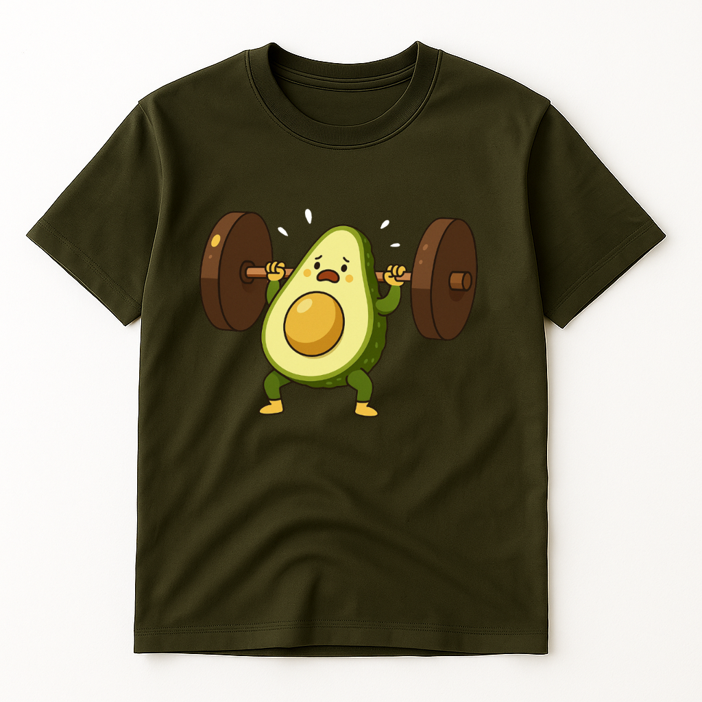 AVOCADO WEIGHTLIFTING T-SHIRT