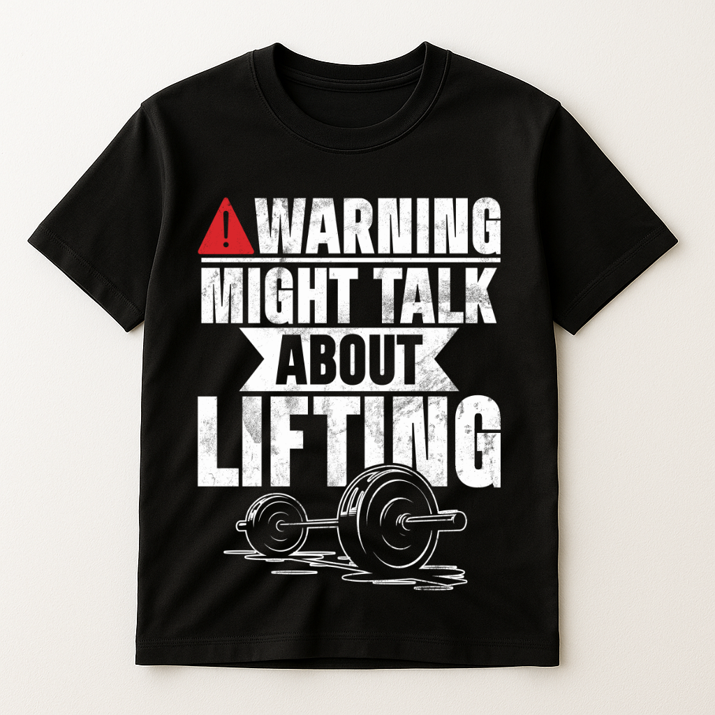 WARNING NIGHT TALK ABOUT LIFTING T-SHIRT