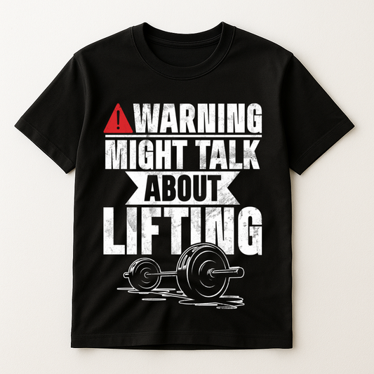 WARNING NIGHT TALK ABOUT LIFTING T-SHIRT