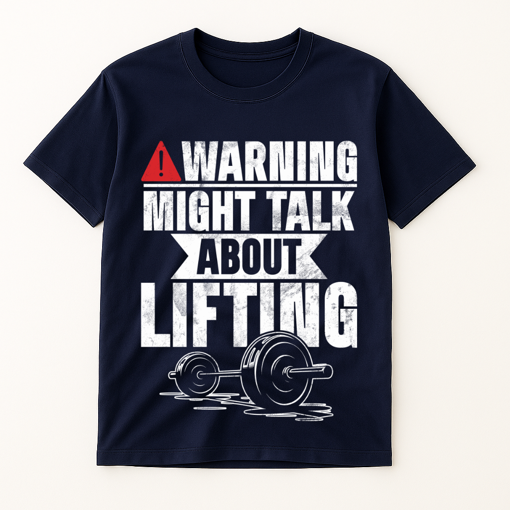 WARNING NIGHT TALK ABOUT LIFTING T-SHIRT