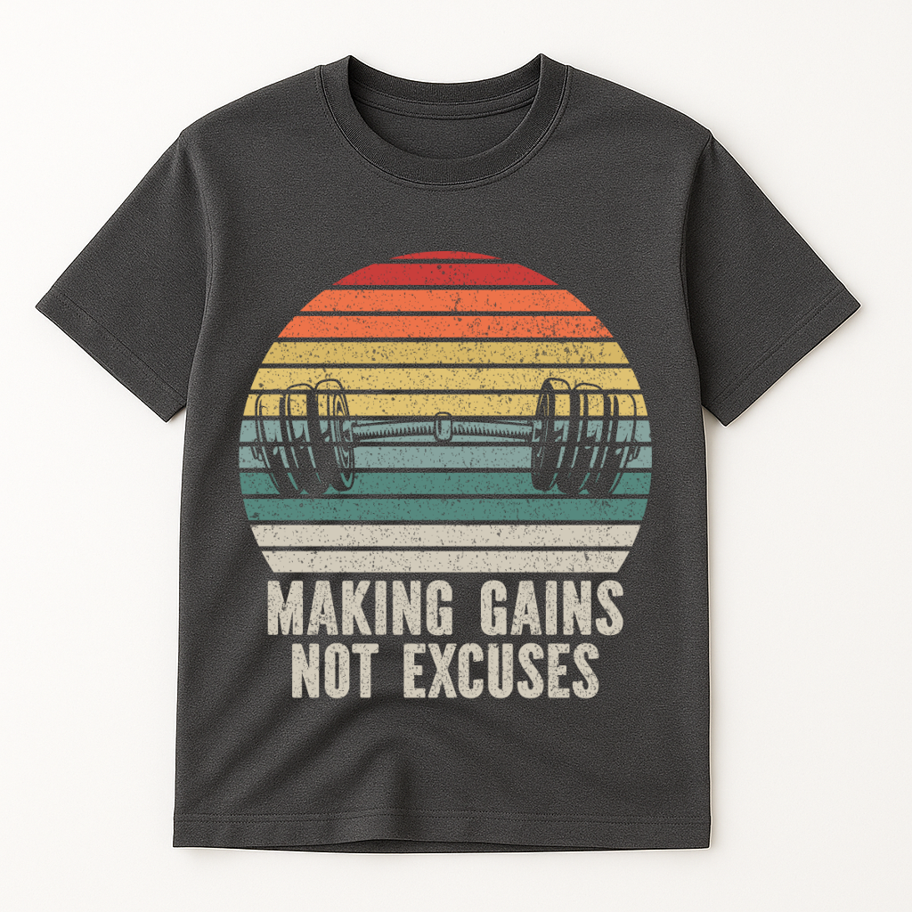 MAKING GAINS NOT EXCUSES T-SHIRT
