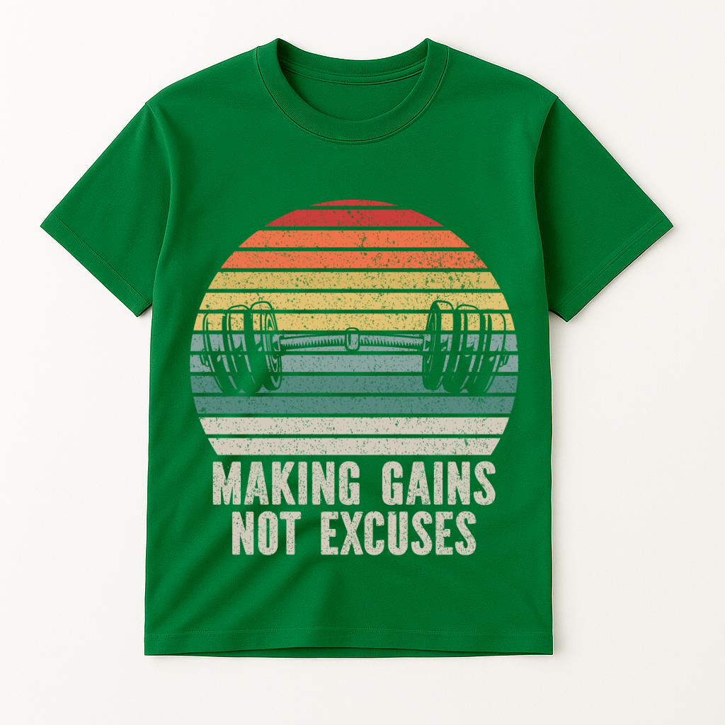 MAKING GAINS NOT EXCUSES T-SHIRT