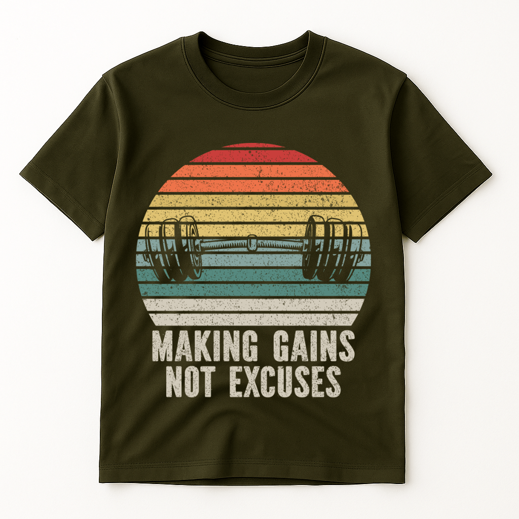 MAKING GAINS NOT EXCUSES T-SHIRT