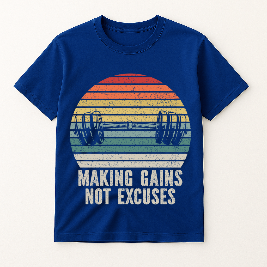 MAKING GAINS NOT EXCUSES T-SHIRT