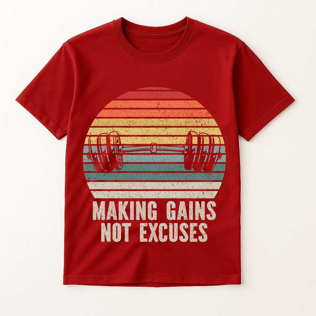 MAKING GAINS NOT EXCUSES T-SHIRT