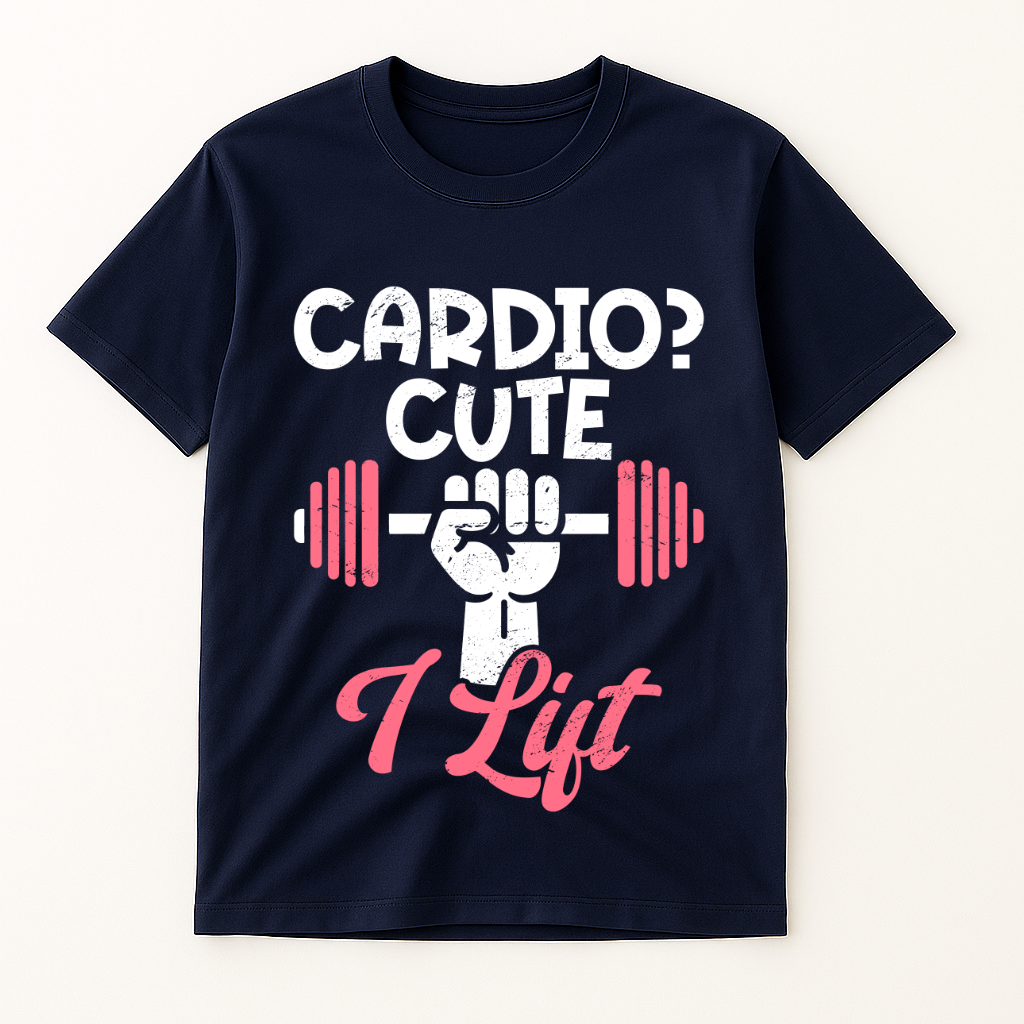 CARDIO? CUTE I LIFT T-SHIRT
