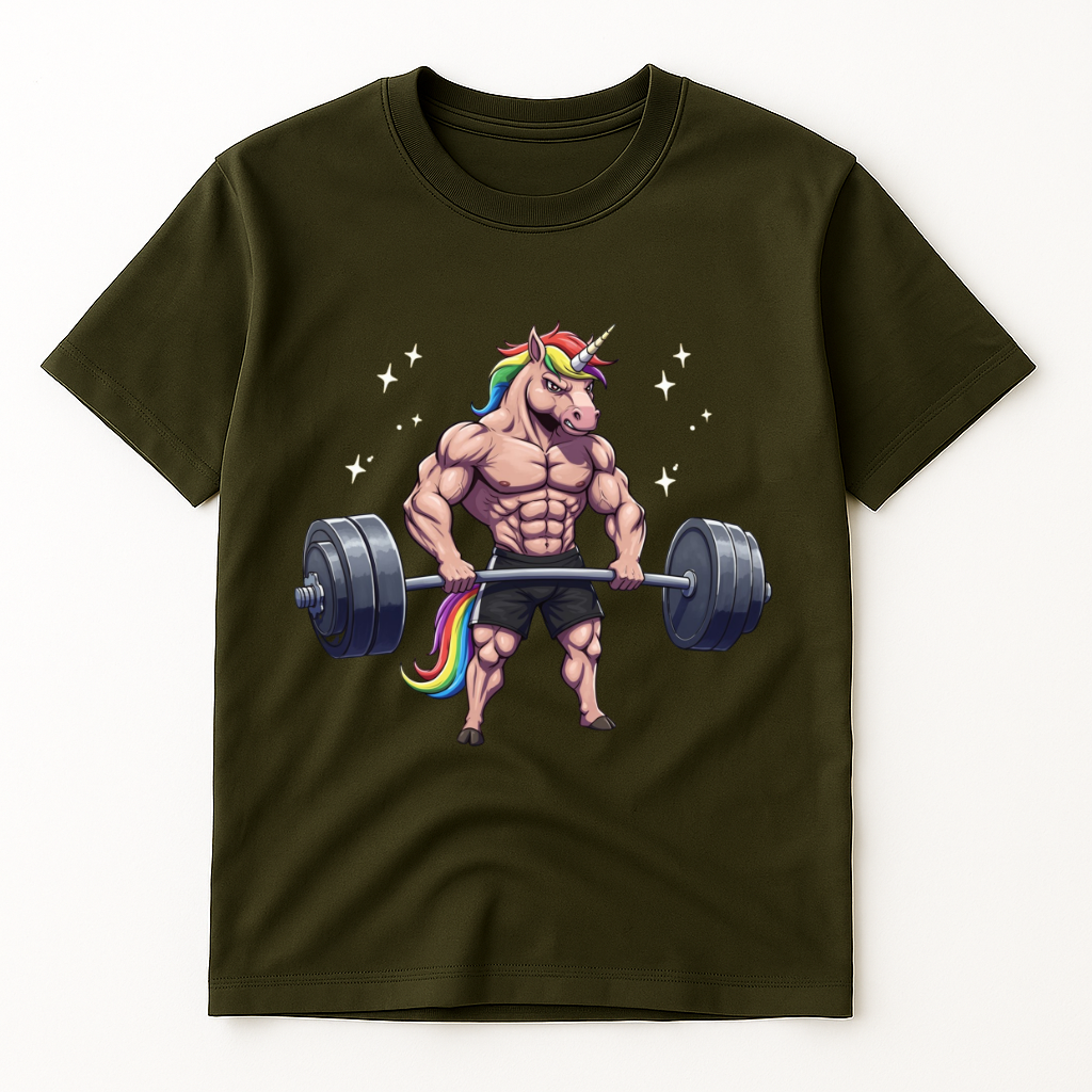 BARBELL UNICORN T-SHIRT