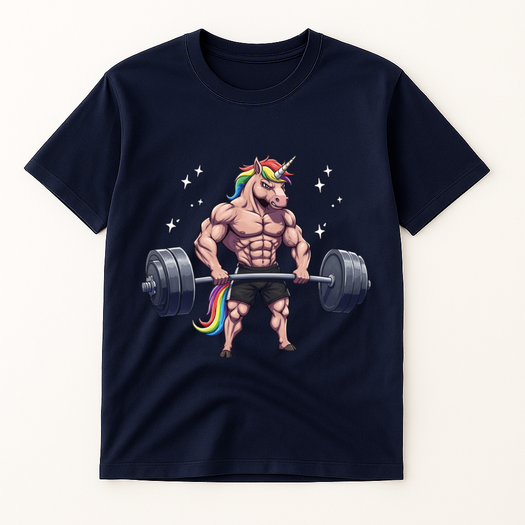 BARBELL UNICORN T-SHIRT