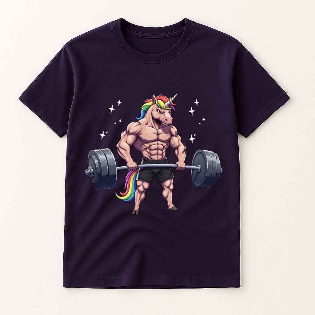 BARBELL UNICORN T-SHIRT