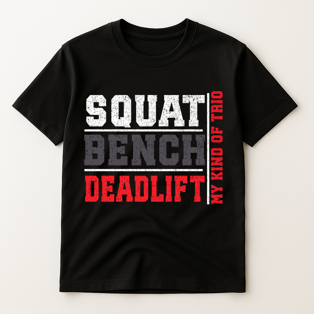 SQUAT.BENCH.DEADLIFT T-SHIRT