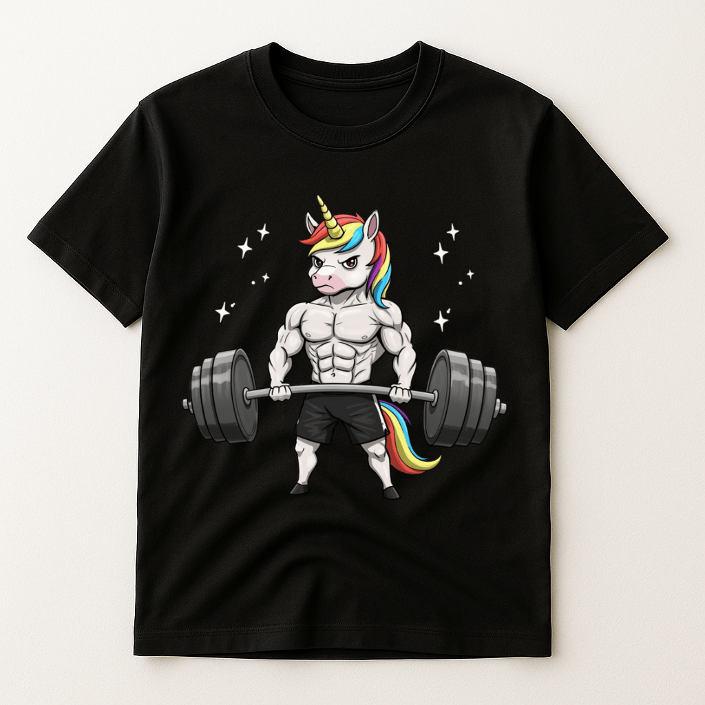 UNICORN BODYBUILDING T-SHIRT