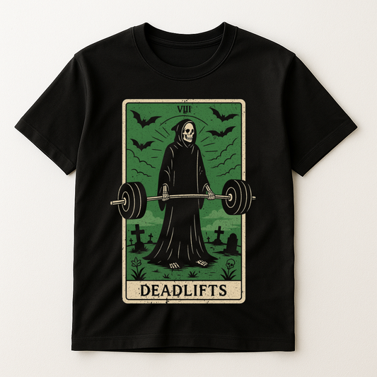 DEADLIFT TAROT CARD T-SHIRT