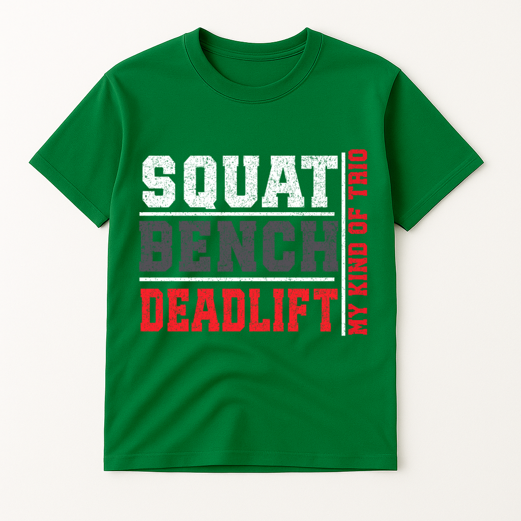 SQUAT.BENCH.DEADLIFT T-SHIRT