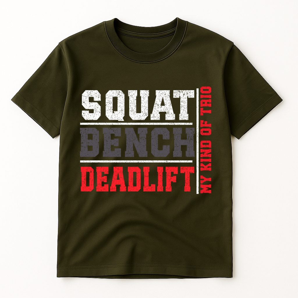 SQUAT.BENCH.DEADLIFT T-SHIRT