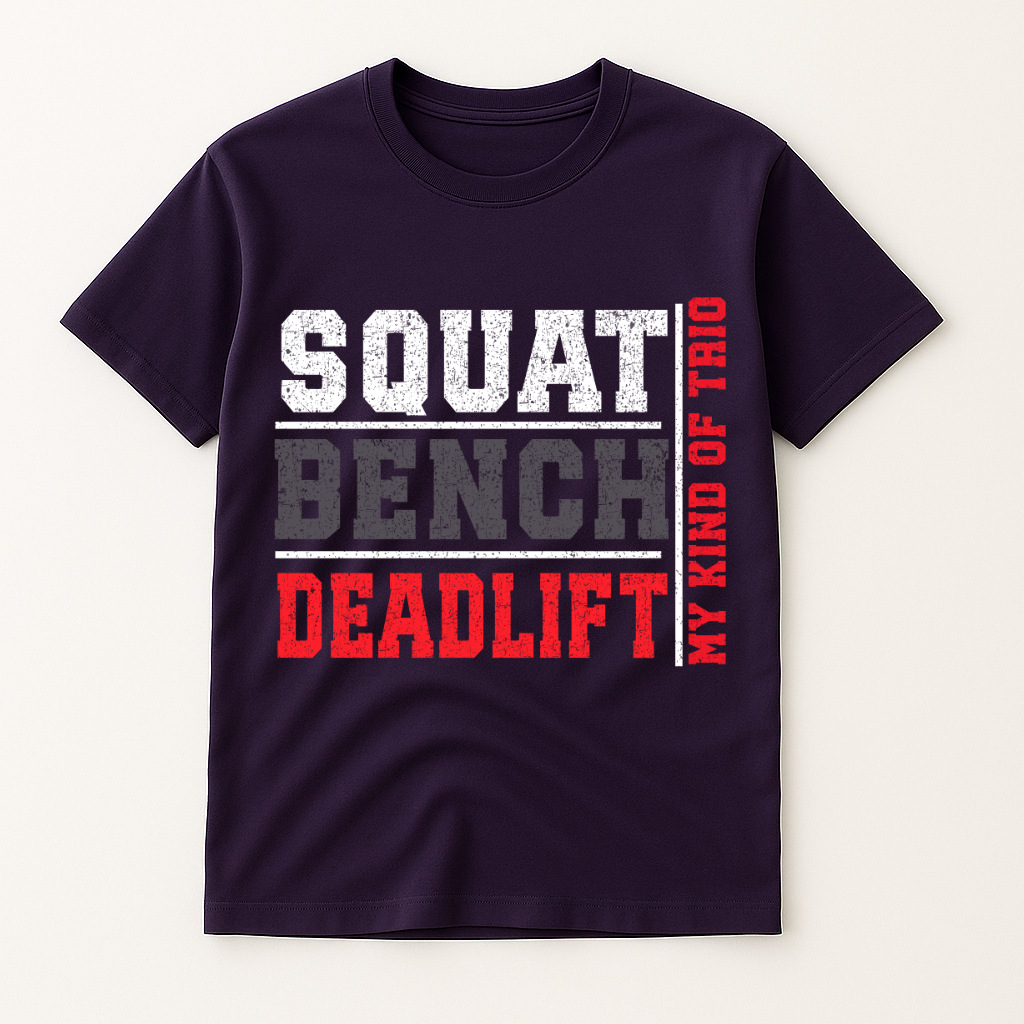 SQUAT.BENCH.DEADLIFT T-SHIRT