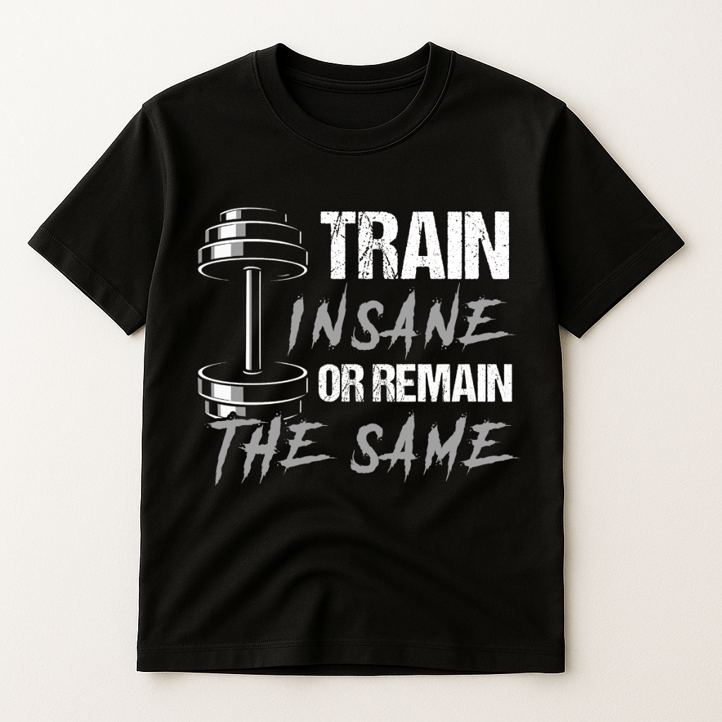 TRAIN INSANE OR REMAIN THE SAME T-SHIRT