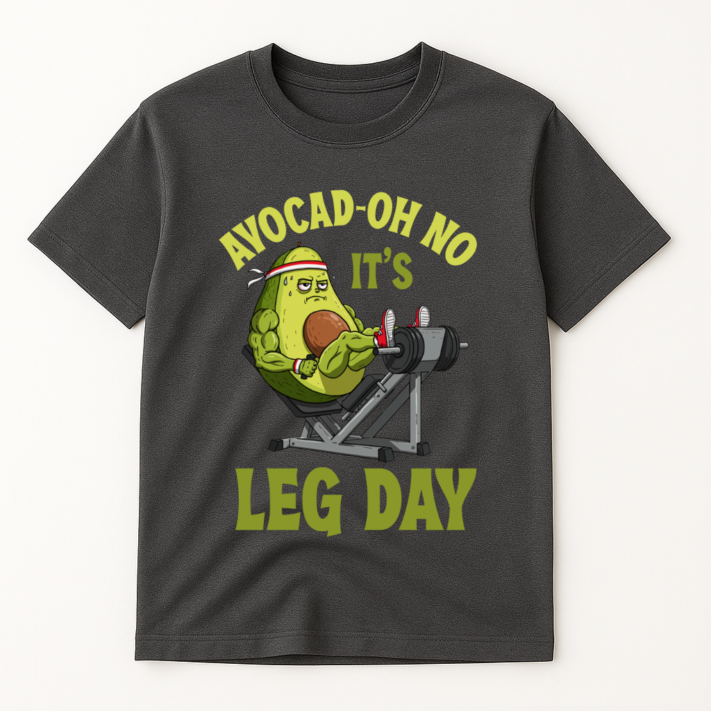 AVOCAD-OH NO IT'S LEG DAY T-SHIRT