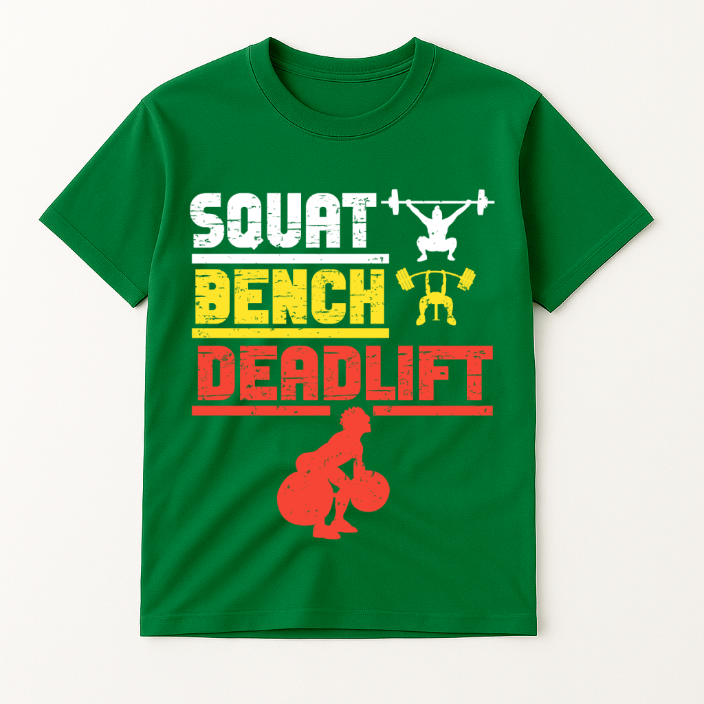 SQUAT.BENCH.DEADLIFT T-SHIRT