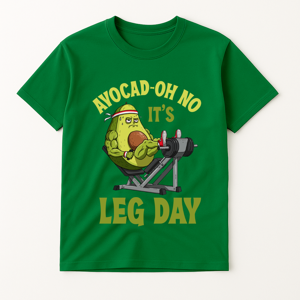 AVOCAD-OH NO IT'S LEG DAY T-SHIRT