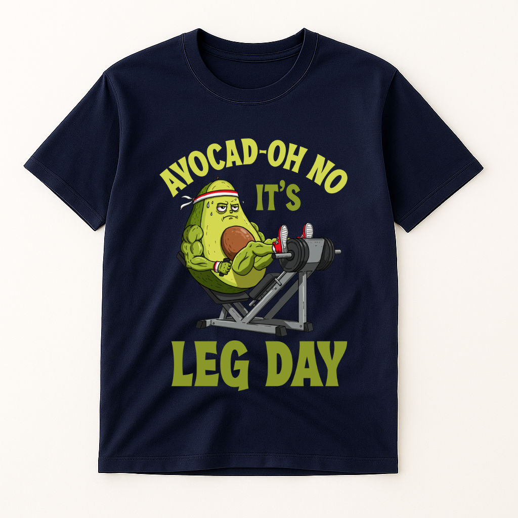 AVOCAD-OH NO IT'S LEG DAY T-SHIRT