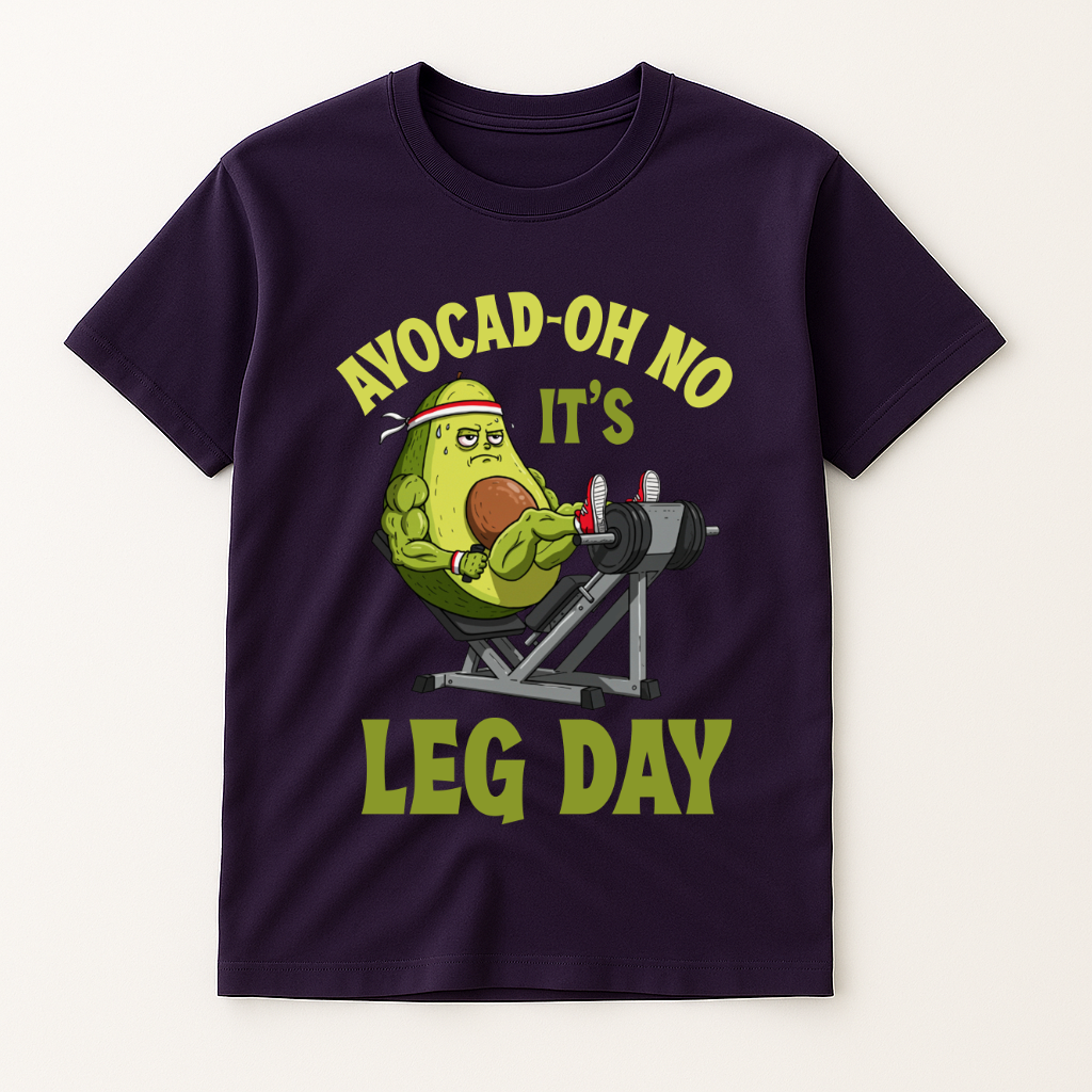 AVOCAD-OH NO IT'S LEG DAY T-SHIRT