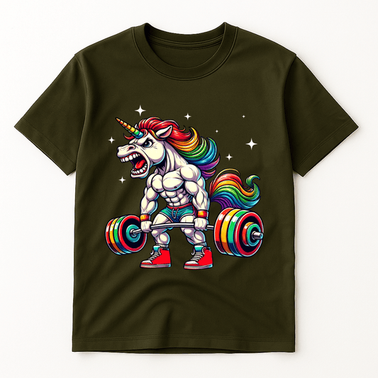 MUSCLE UNICORN T-SHIRT