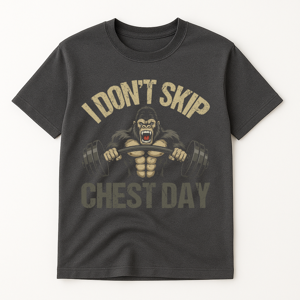 I DON'T SKIP CHEST DAY T-SHIRT