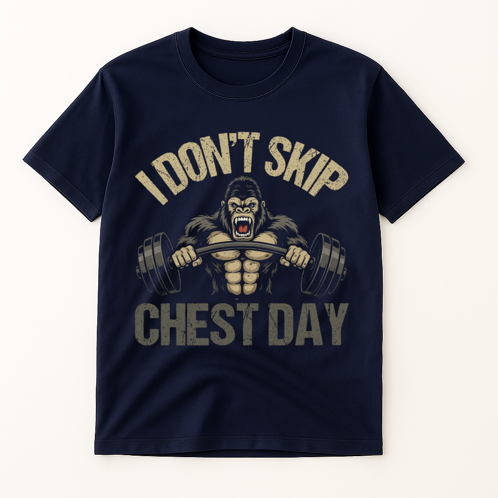 I DON'T SKIP CHEST DAY T-SHIRT