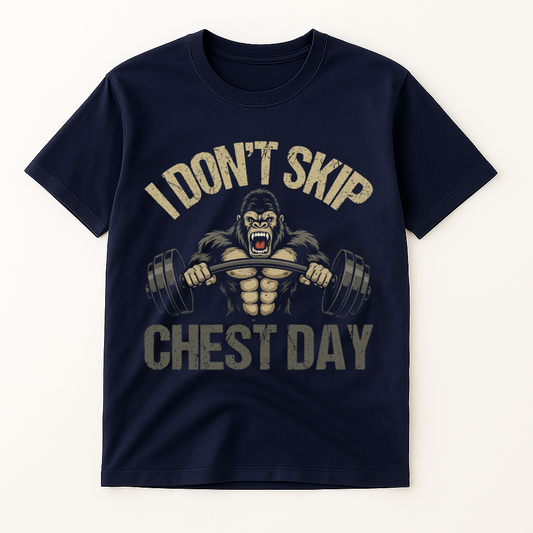 I DON'T SKIP CHEST DAY T-SHIRT