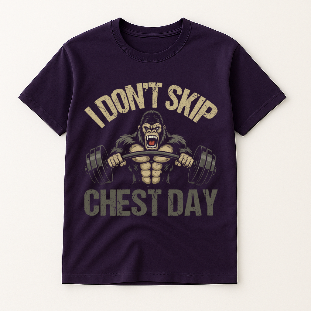 I DON'T SKIP CHEST DAY T-SHIRT