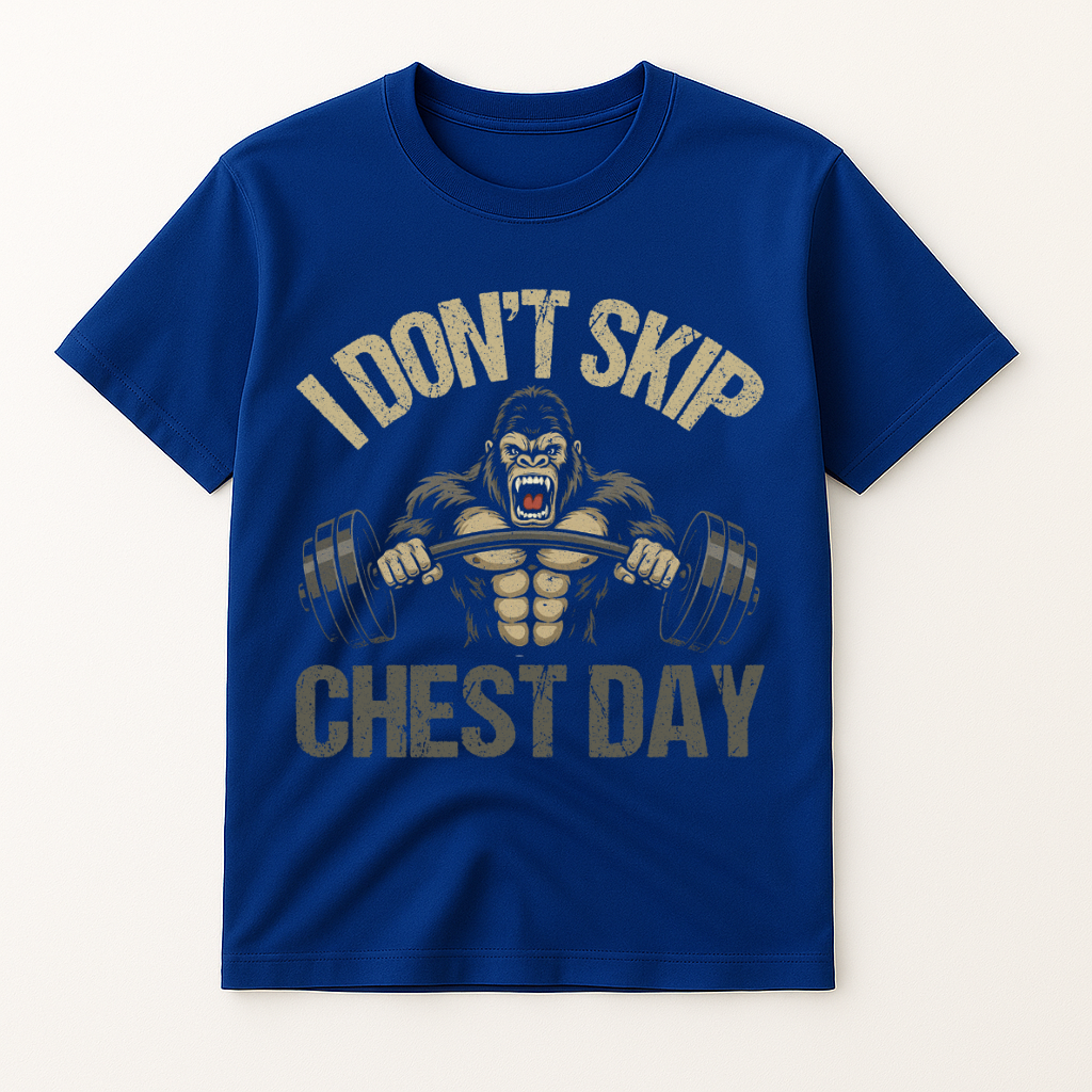 I DON'T SKIP CHEST DAY T-SHIRT